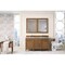 James Martin Vanities Brittany 60in Double Vanity, Saddle Brown w/ 3 CM Carrara Marble Top 650-V60D-SBR-3CAR - alternate 5